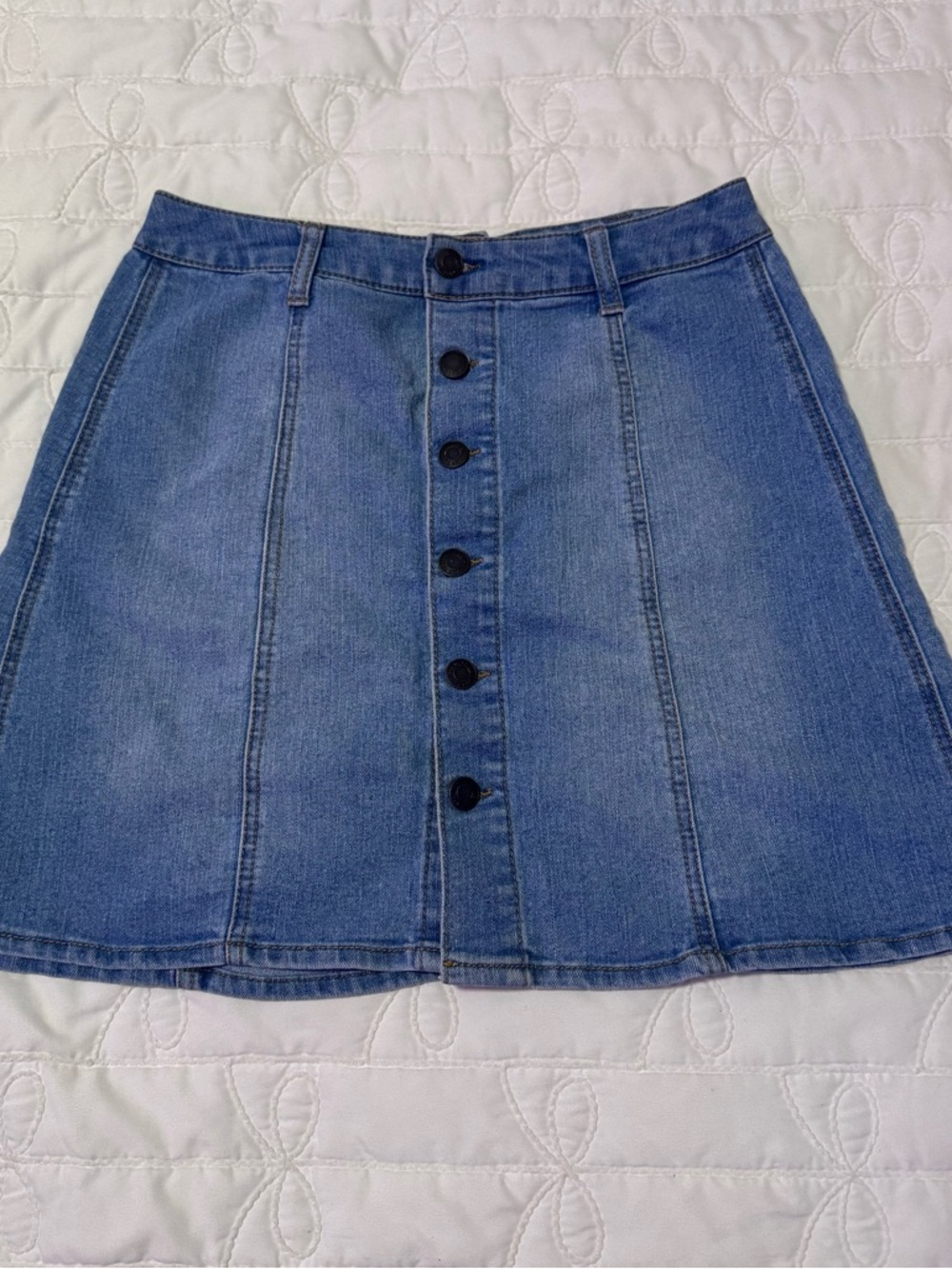 Mossimo Supply Co. Denim Button Up Mini Skirt